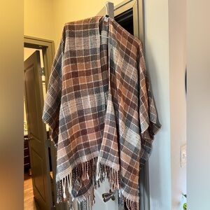 Plaid Poncho